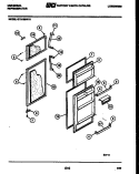 DOOR PARTS Diagram and Parts List for GTN198DH1  Frigidaire Refrigerator