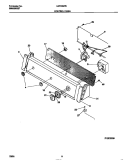 CONTROL PANEL Diagram and Parts List for LWX333PBW1  Frigidaire Washer