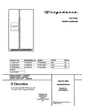 COVER Diagram and Parts List for GLHS267ZAW3  Frigidaire Refrigerator