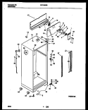 CABINET PARTS Diagram and Parts List for FRT15NRBD0  Frigidaire Refrigerator