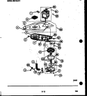 WASHER DRIVE SYSTEM AND PUMP Diagram and Parts List for SM115LXD1  Frigidaire Washer