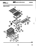 SHELVES AND SUPPORTS Diagram and Parts List for RT19F8WT3D  Gibson Refrigerator