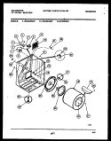 CABINET AND COMPONENT PARTS Diagram and Parts List for DEA500G4W  Kelvinator Dryer