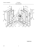 Part Location Diagram of 242080201 Frigidaire Door Bin