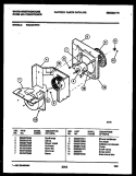 AIR HANDLING PARTS Diagram and Parts List for WAC051P7Z1  Frigidaire Air Conditioner