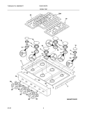 Part Location Diagram of 5304452880 Frigidaire Burner Caps - Set of 6 - Gray