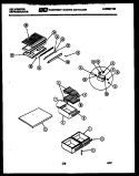 SHELVES AND SUPPORTS Diagram and Parts List for TSK160AN7T  Kelvinator Refrigerator