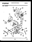 DRYER MOTOR, BLOWER AND BELT Diagram and Parts List for SM230PXD1  Frigidaire Washer