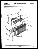 CABINET PARTS Diagram and Parts List for MH418J2SA  Kelvinator Air Conditioner