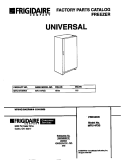 COVER Diagram and Parts List for MFU14F3BW4  Frigidaire Freezer