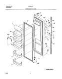 REFRIGERATOR DOOR Diagram and Parts List for FRS26H7CW1  Frigidaire Refrigerator