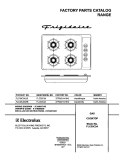 COVER Diagram and Parts List for FLC30C3AWB  Frigidaire Cooktop