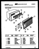 CABINET PARTS Diagram and Parts List for MH427G2SG  Kelvinator Air Conditioner