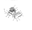 BROILER DRAWER, PANELS Diagram and Parts List for GCG38BCW0  Frigidaire Range