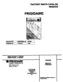 COVER Diagram and Parts List for FWS845GFS2  Frigidaire Washer