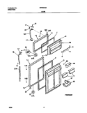 DOORS Diagram and Parts List for FRT20NGCB9  Frigidaire Refrigerator