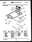 COOKTOP AND BROILER PARTS Diagram and Parts List for REG433MNW1  Frigidaire Range