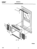 WINDOW MOUNTING PARTS Diagram and Parts List for WAC052G7A3  Frigidaire Air Conditioner
