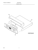 CONTROL PANEL Diagram and Parts List for EW27MC65JS2  Electrolux Microwave Oven Combo