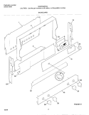 BACKGUARD Diagram and Parts List for MGF354BFDC  Frigidaire Range