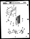 SYSTEM AND AUTOMATIC DEFROST PARTS Diagram and Parts List for SSX130EM0F  Kelvinator Refrigerator