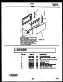 DOOR PARTS Diagram and Parts List for 56-2661-10-05  Tappan Microwave