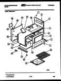BODY PARTS Diagram and Parts List for GF600HXD2  Frigidaire Range