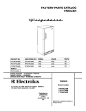 COVER Diagram and Parts List for FFU14FC4AW0  Frigidaire Freezer