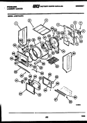 CABINET AND COMPONENT PARTS Diagram and Parts List for LCG771LW2  Frigidaire Washer Dryer Combo