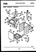 CABINET PARTS Diagram and Parts List for WA6500AWW1  Frigidaire Washer