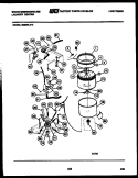 TUBS, WATER VALVE AND LID SWITCH Diagram and Parts List for SM230LXW2  Frigidaire Washer