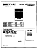 COVER Diagram and Parts List for MLF311SGDC  Frigidaire Range