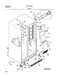 CABINET Diagram and Parts List for FRS23H5ASB5  Frigidaire Refrigerator