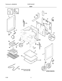 BODY Diagram and Parts List for WWEF3004KWE  Westinghouse Range