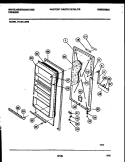 DOOR PARTS Diagram and Parts List for FU161LRW5  Frigidaire Freezer