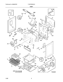 BODY Diagram and Parts List for PLGFMZ98GCH  Frigidaire Range
