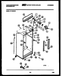 CABINET PARTS Diagram and Parts List for RT179MCW0  Frigidaire Refrigerator