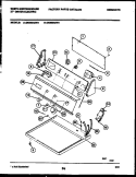 CONSOLE AND CONTROL PARTS Diagram and Parts List for DE800ADD1  Frigidaire Dryer