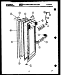 REFRIGERATOR DOOR PARTS Diagram and Parts List for FMK220EN0F  Kelvinator Refrigerator