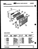 CABINET PARTS Diagram and Parts List for AK18E4RVA  Gibson Air Conditioner