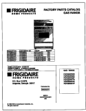 COVER Diagram and Parts List for FGF326WGTE  Frigidaire Range