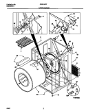 CABINET / DRUM Diagram and Parts List for GSE746RFS1  Gibson Dryer