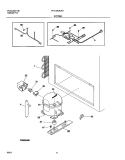 SYSTEM Diagram and Parts List for FFC13K3CW1  Frigidaire Freezer