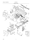 CONTROL PANEL Diagram and Parts List for LTF6700FS0  Frigidaire Washer
