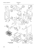 BODY Diagram and Parts List for FGFBMZ96FCB  Frigidaire Range