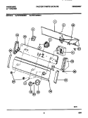 CONSOLE & CONTROLS Diagram and Parts List for FWX133RBS1  Frigidaire Washer