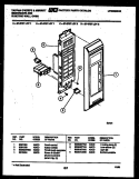 CONTROL PANEL Diagram and Parts List for 57-2707-10-02  Tappan Microwave Oven Combo