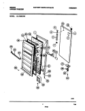 DOOR Diagram and Parts List for UL1793ECW4  Electrolux Freezer
