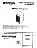 COVER Diagram and Parts List for MDDQ50FW1  Frigidaire Dehumidifier