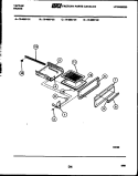 BROILER DRAWER PARTS Diagram and Parts List for 76-4667-00-02  Tappan Microwave Oven Combo